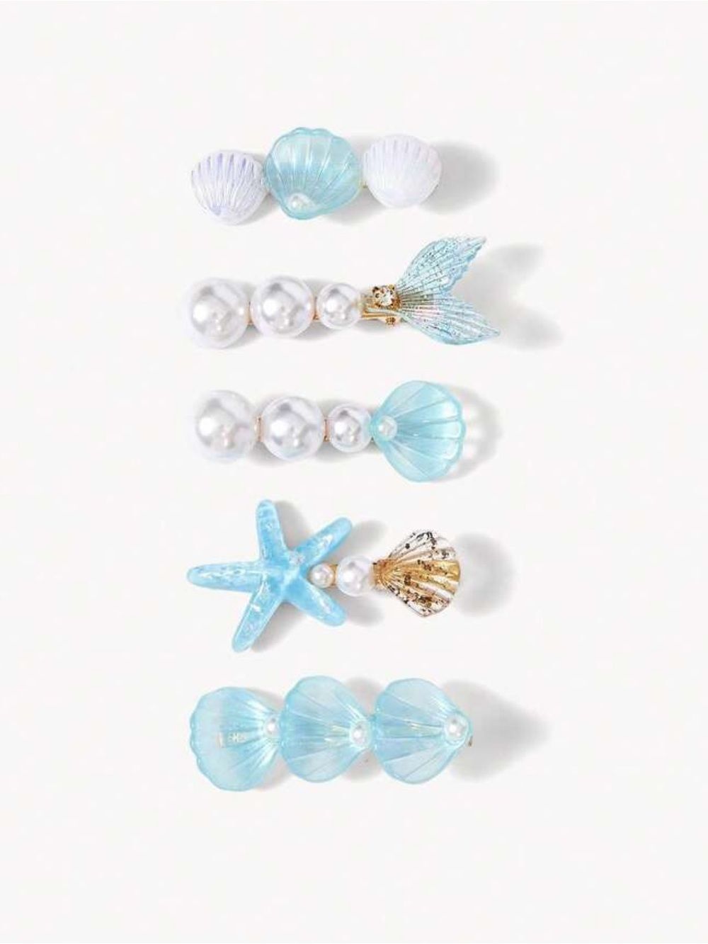 Seashell hair clips S1408